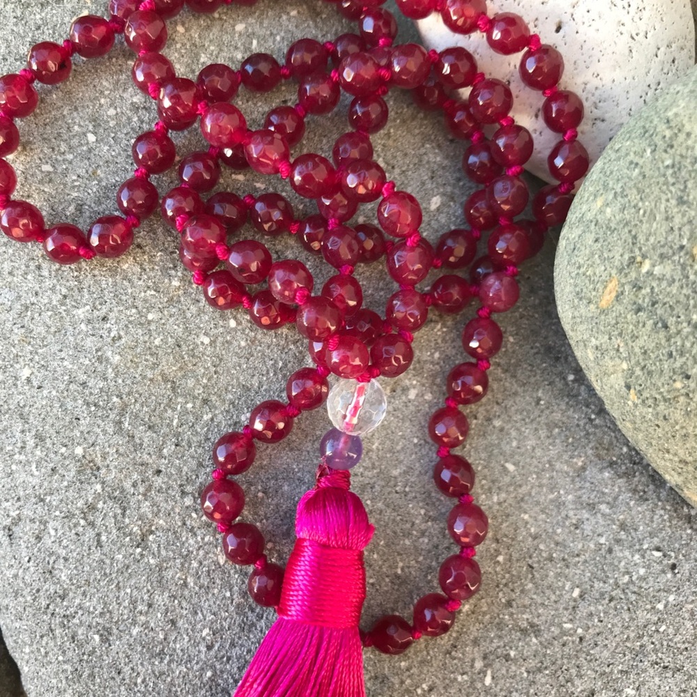 Raspberry AAA Quality Garnet Mala